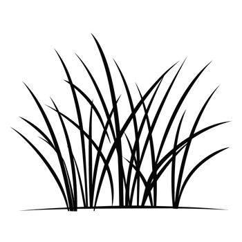 Grass Silhouette - Generative Ai png
