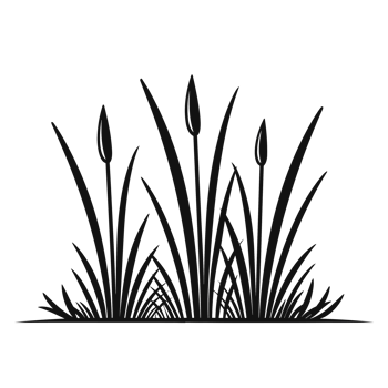 Grass Silhouette - Generative Ai png