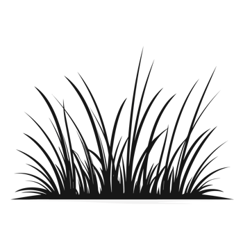 Grass Silhouette - Generative Ai png