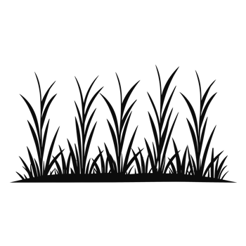 Grass Silhouette - Generative Ai png