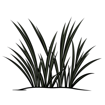 Grass Silhouette - Generative Ai png