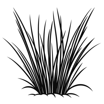 Grass Silhouette - Generative Ai png