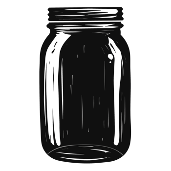 Beautiful Jar Silhouette - Generative Ai png