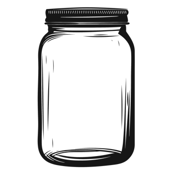 Beautiful Jar Silhouette - Generative Ai png