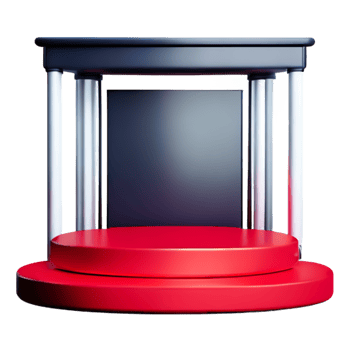 presentation on podium. png