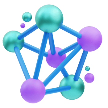 Neural Network 3D Illustration png