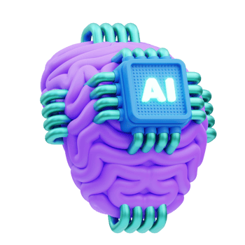 Artificial Intelligence 3D Illustration png