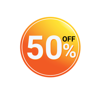 Sale up to 50 percent stickers and tags colorful collection png