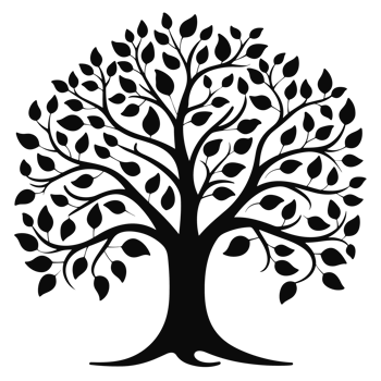 Beautiful Tree Silhouette - Generative Ai png
