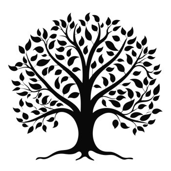 Beautiful Tree Silhouette - Generative Ai png