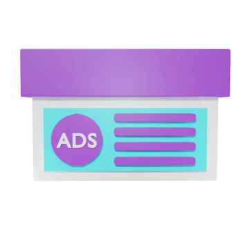 3D User Interface of Advertisement Illustration png