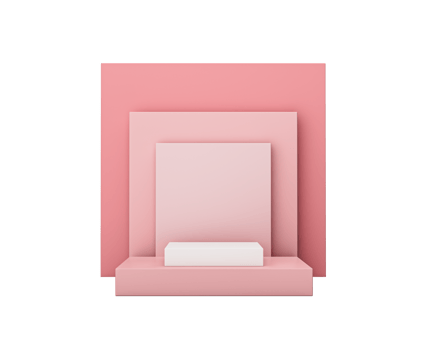 Minimal pink stage scene, minimal 3d rendering abstract for product pink pastel. Stage 3d for product in backdrop studio png