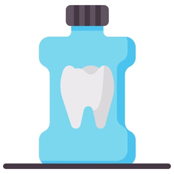 mouthwash vector flat icon