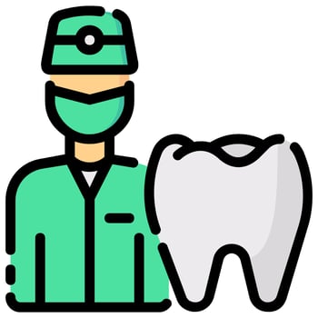 dentist vector filled outline icon