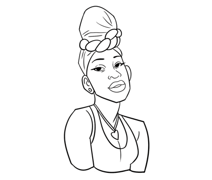 african woman queen set illustration png