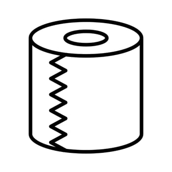 Toilet paper icon. Toilet paper roll icon. vector