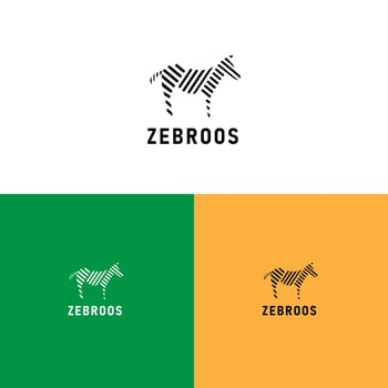 zebroos logo modern vector