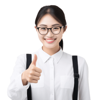 Asisan business girl isolated png