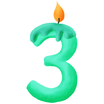 Birthday element. design for digital work, decoration work or website. png