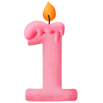 Birthday element. design for digital work, decoration work or website. png