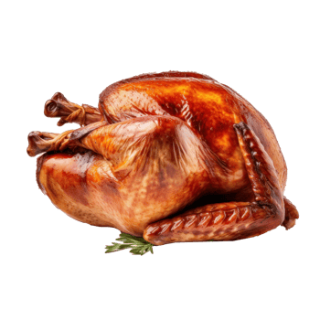 Grill turkey for Thanksgiving isolated png