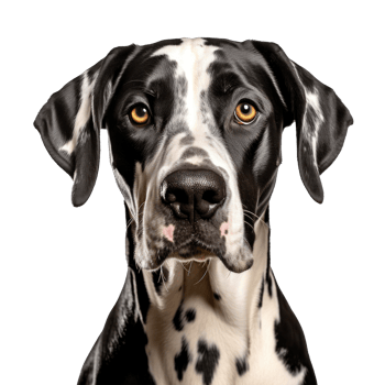 Portrait of harlequin Great Dane png