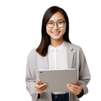 Asisan business girl isolated png