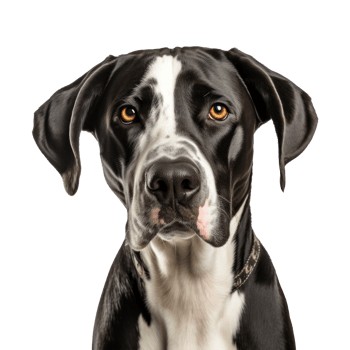 Portrait of harlequin Great Dane png