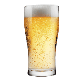 Glass of beer isolated png