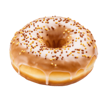 Chocolate donut isolated png