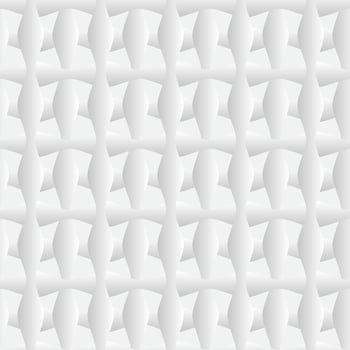 Seamless gradient pattern with crossed waves. Grey background vector