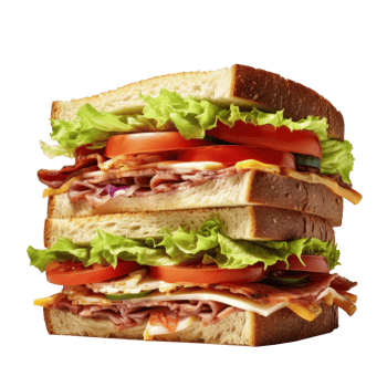 Tasty sandwitch isolated png