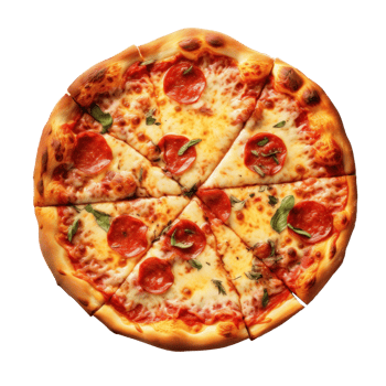 Delicious pizza isolated png