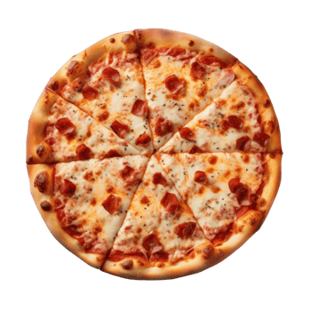 Delicious pizza isolated png