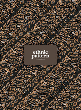 vintage Indonesian batik pattern template vector