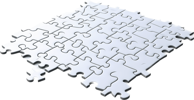 Jigsaw png with AI generated.