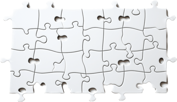 Jigsaw png with AI generated.