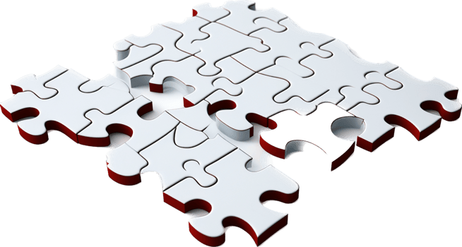 Jigsaw png with AI generated.