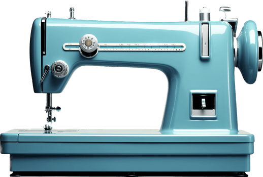 Sewing machine png with AI generated.