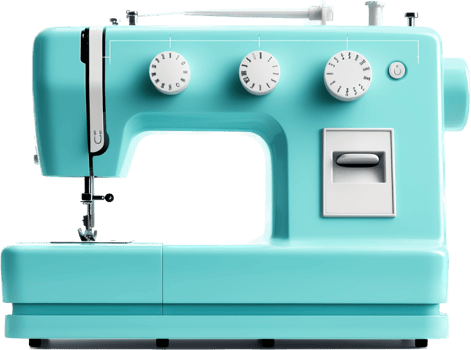 Sewing machine png with AI generated.