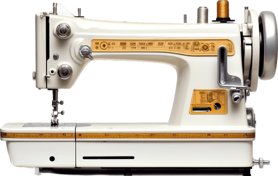 Sewing machine png with AI generated.