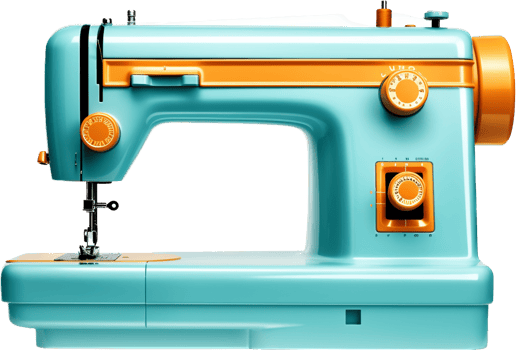 Sewing machine png with AI generated.