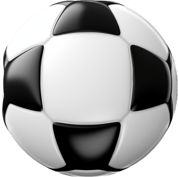 Soccer ball png with AI generated.