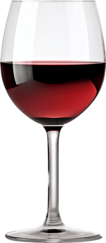 Wine glass png with AI generated.