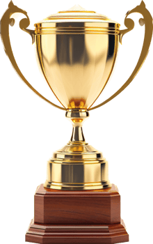 Trophy png with AI generated.