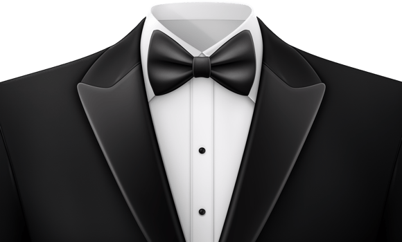 Tuxedo png with AI generated.