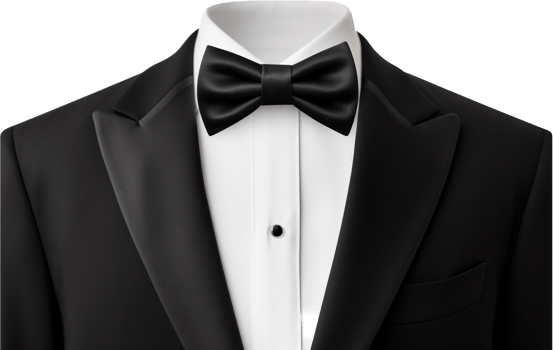 Tuxedo png with AI generated.