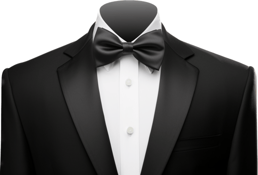 Tuxedo png with AI generated.