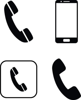 Simple Phone Icon. Telephone icon symbol isolated. call icon.Vector illustration. vector