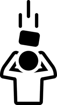 solid icon for happen vector